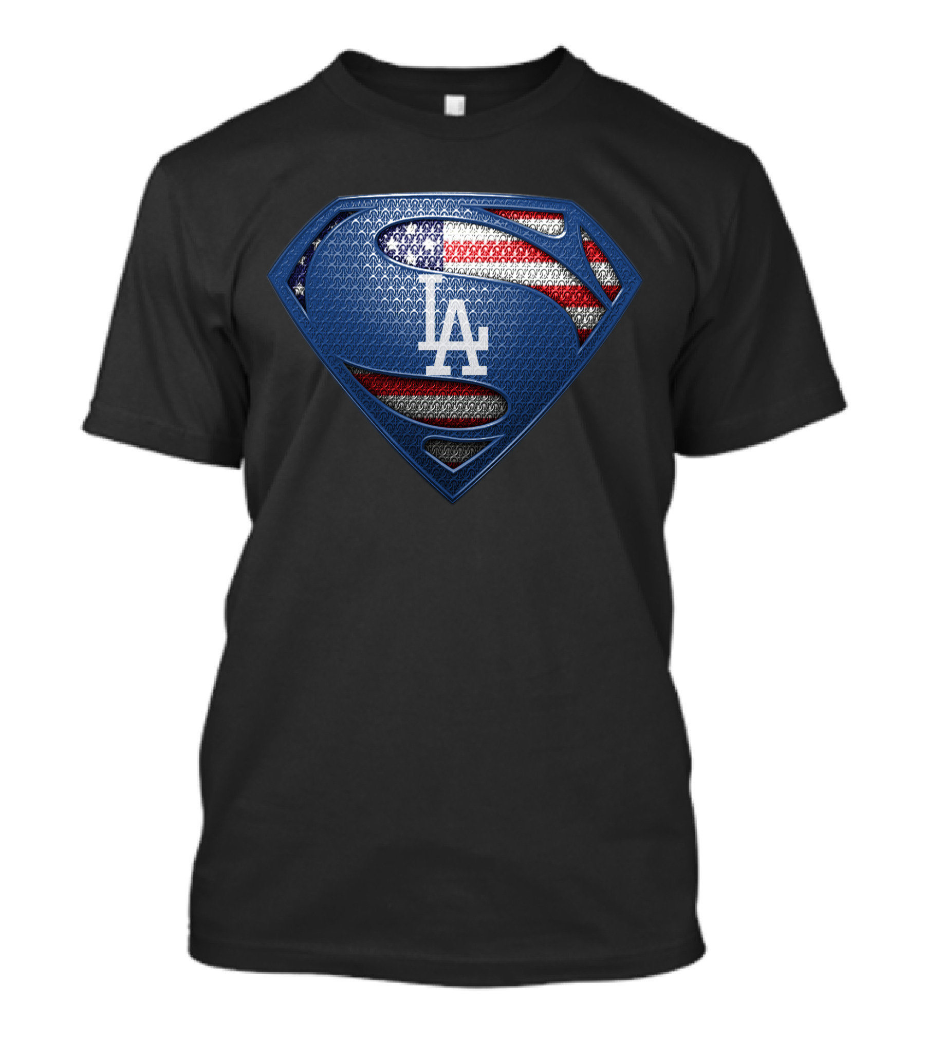 La Dodgers American Flag Superman T-Shirt