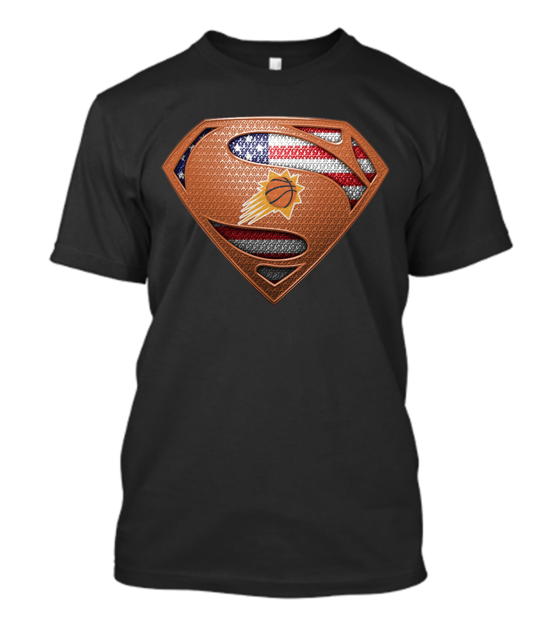 Phoenix Suns Superman American Flag T-Shirt