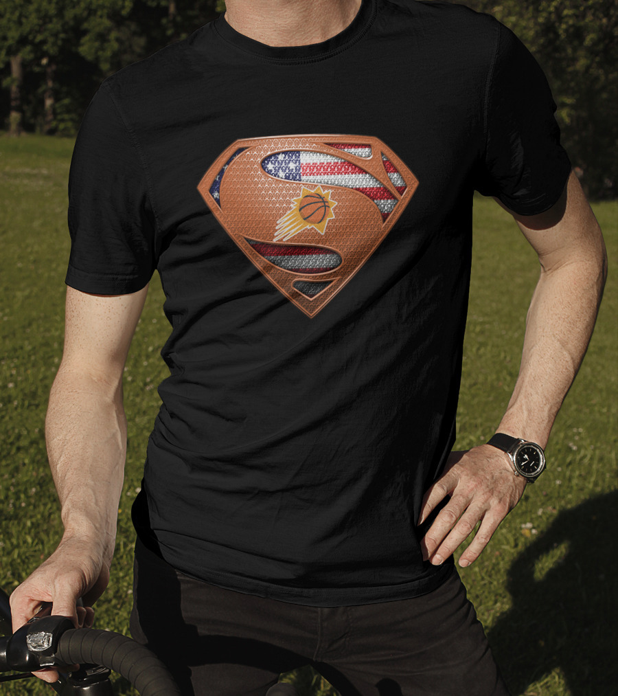Phoenix Suns Superman American Flag T-Shirt