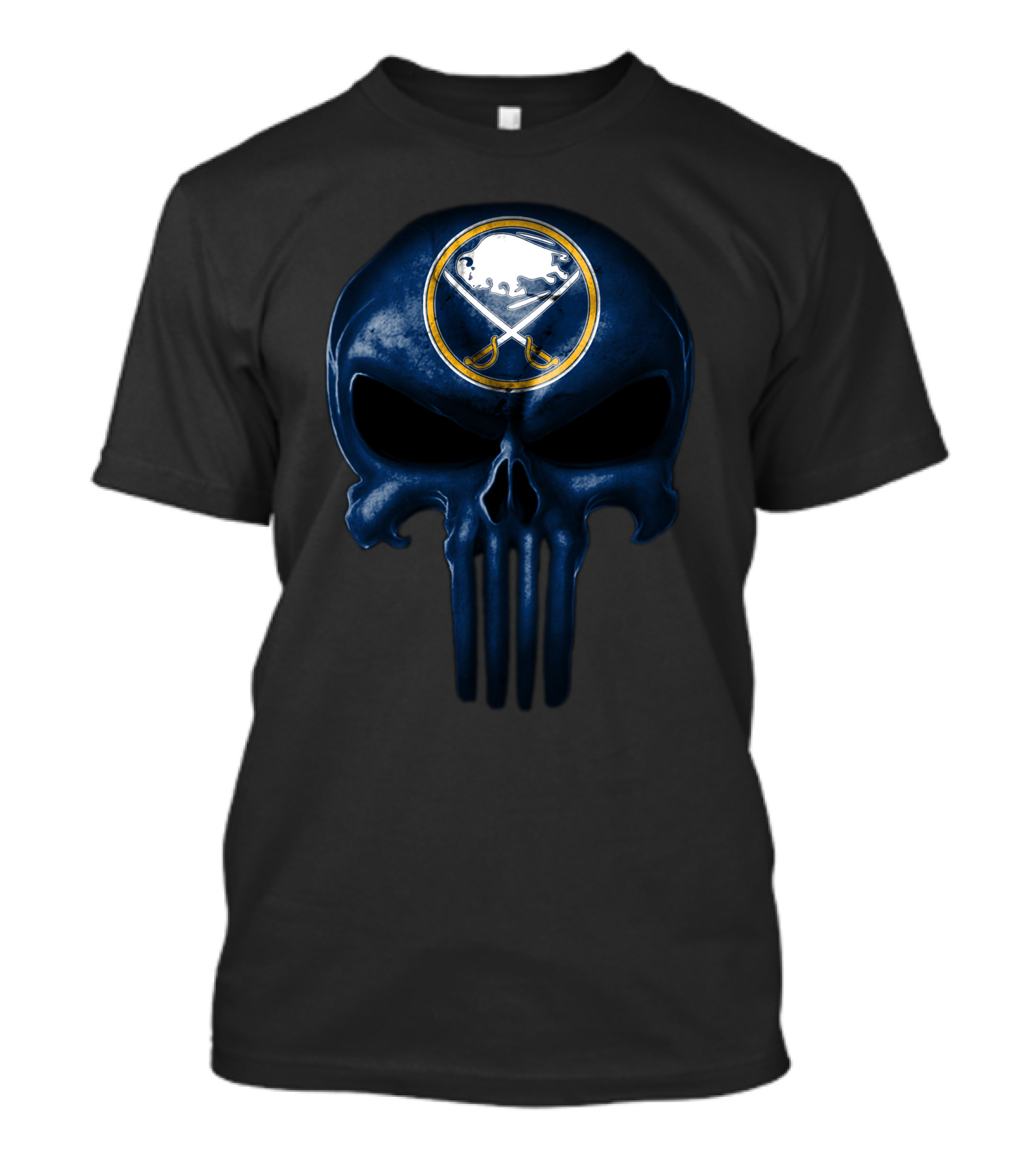 Buffalo Sabres Logo Skull T-Shirt