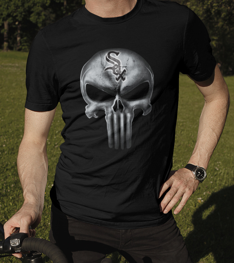 Chicago White Sox Skull Punisher T-Shirt