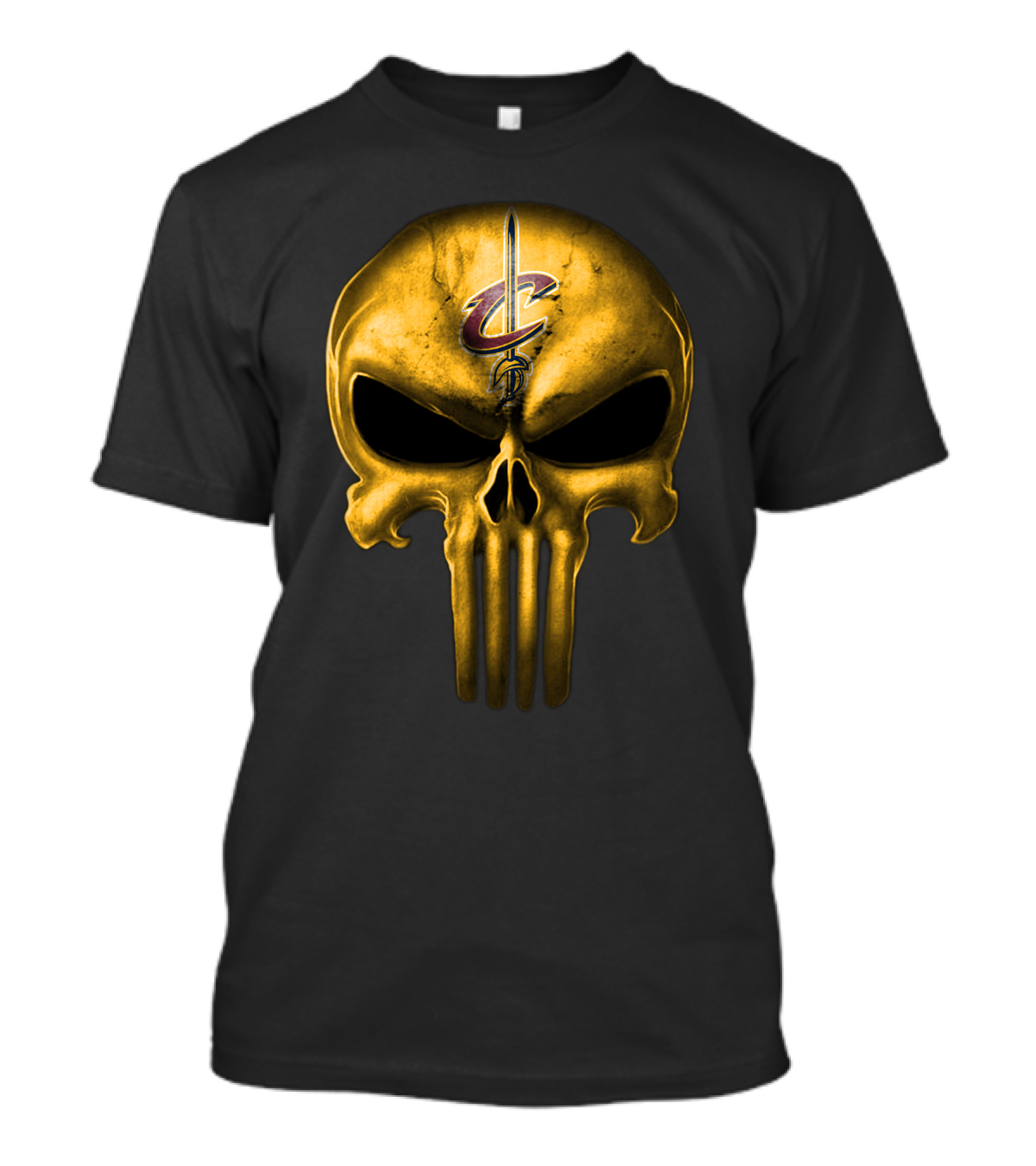 Cleveland Cavaliers Golden Skull T-Shirt