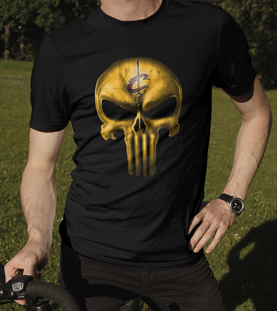 Cleveland Cavaliers Golden Skull T-Shirt