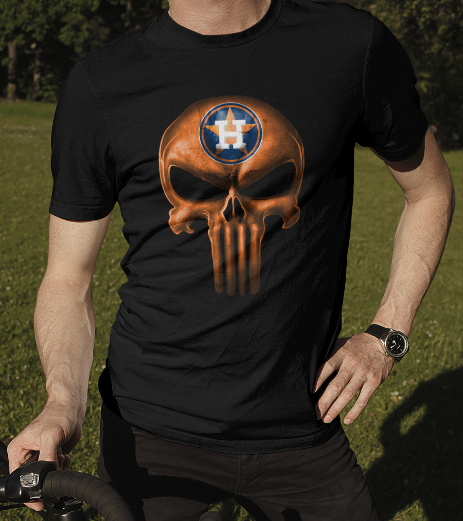 Houston Astros Skull T-Shirt