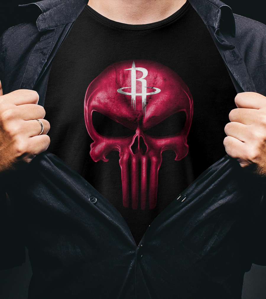 Houston Rockets Skull T-Shirt