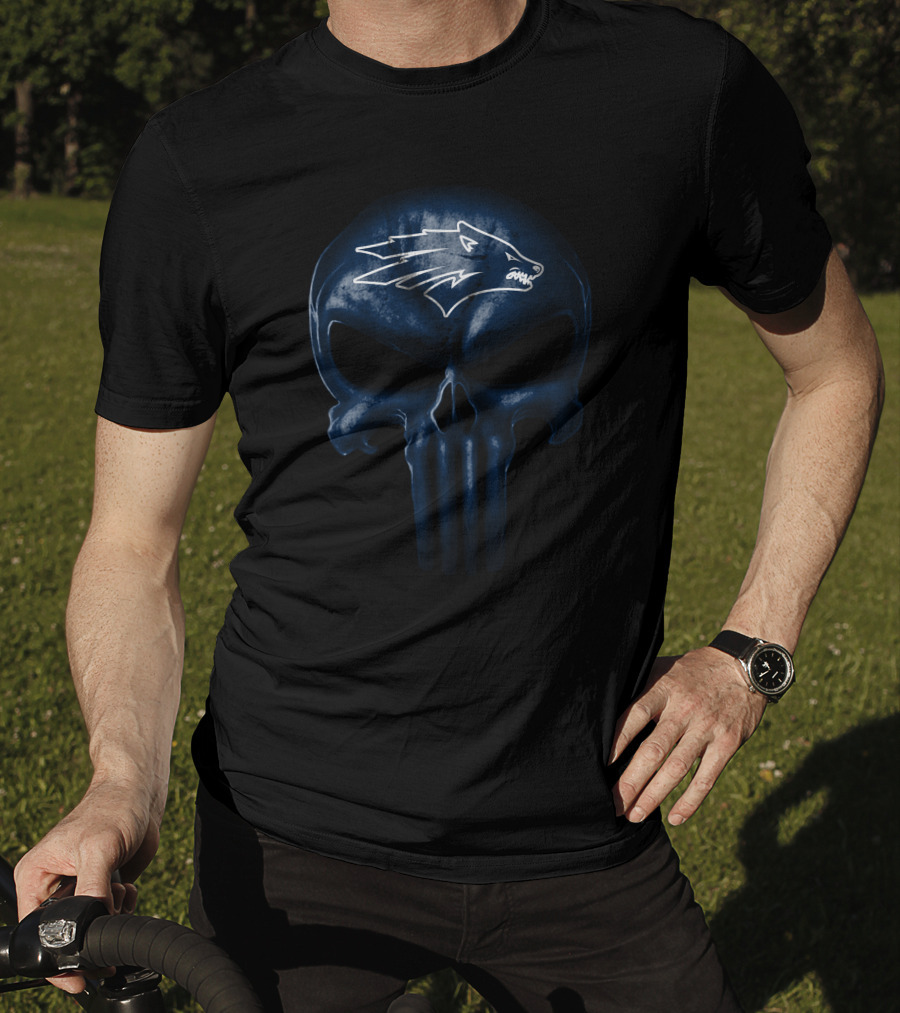 Nevada Wolf Pack Skull Punisher T-Shirt
