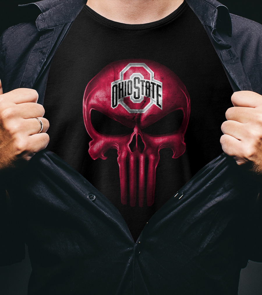 Ohio State Buckeyes Skull T-Shirt