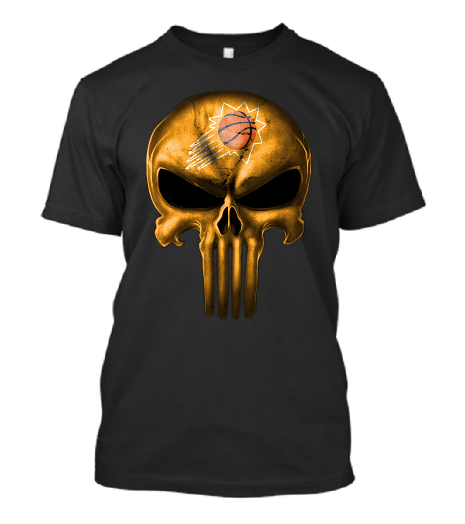 Phoenix Suns Skull Basketball Punisher T-Shirt