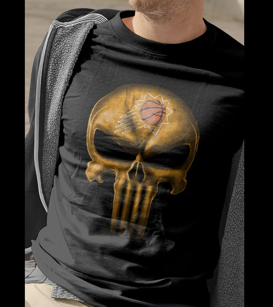 Phoenix Suns Skull Basketball Punisher T-Shirt