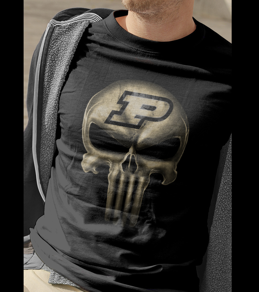 Purdue Boilermakers Skull T-Shirt