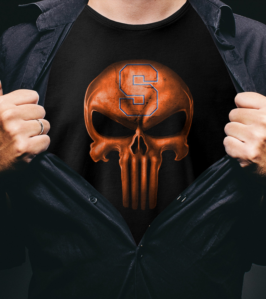 Syracuse Orange Skull Logo S T-Shirt