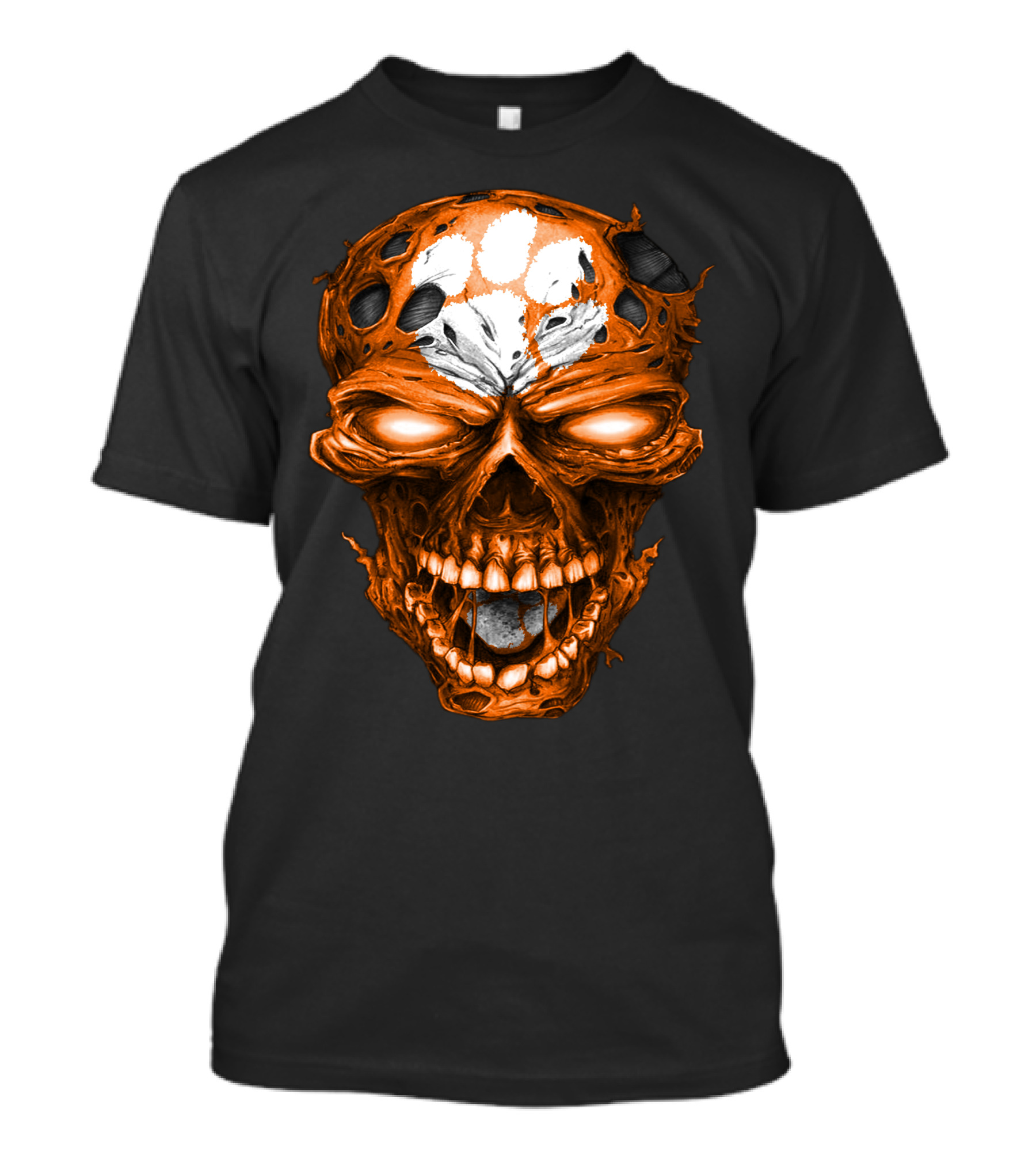 Clemson Tigers Skull Paws T-Shirt