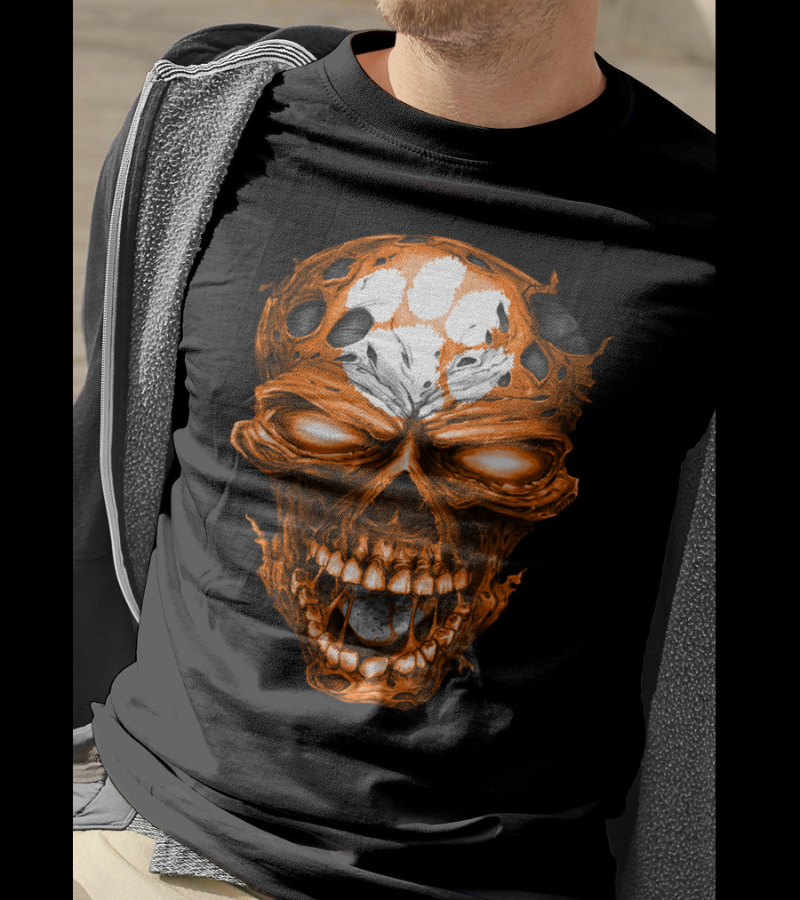 Clemson Tigers Skull Paws T-Shirt