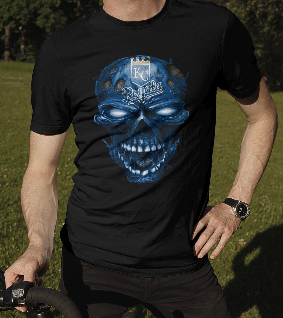 Kc Royals Skull With Team T-Shirt