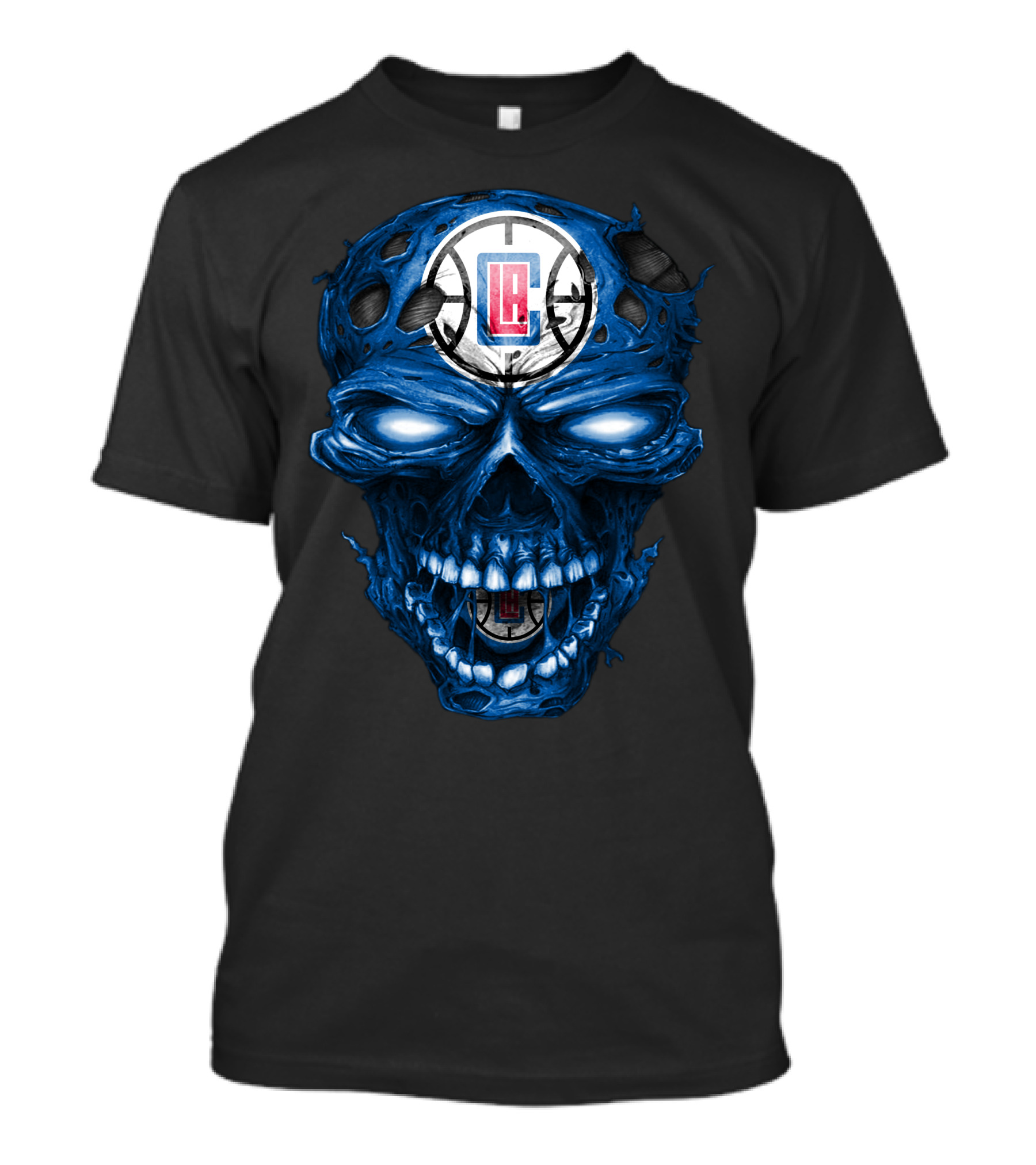 La Clippers Skull Basketball T-Shirt