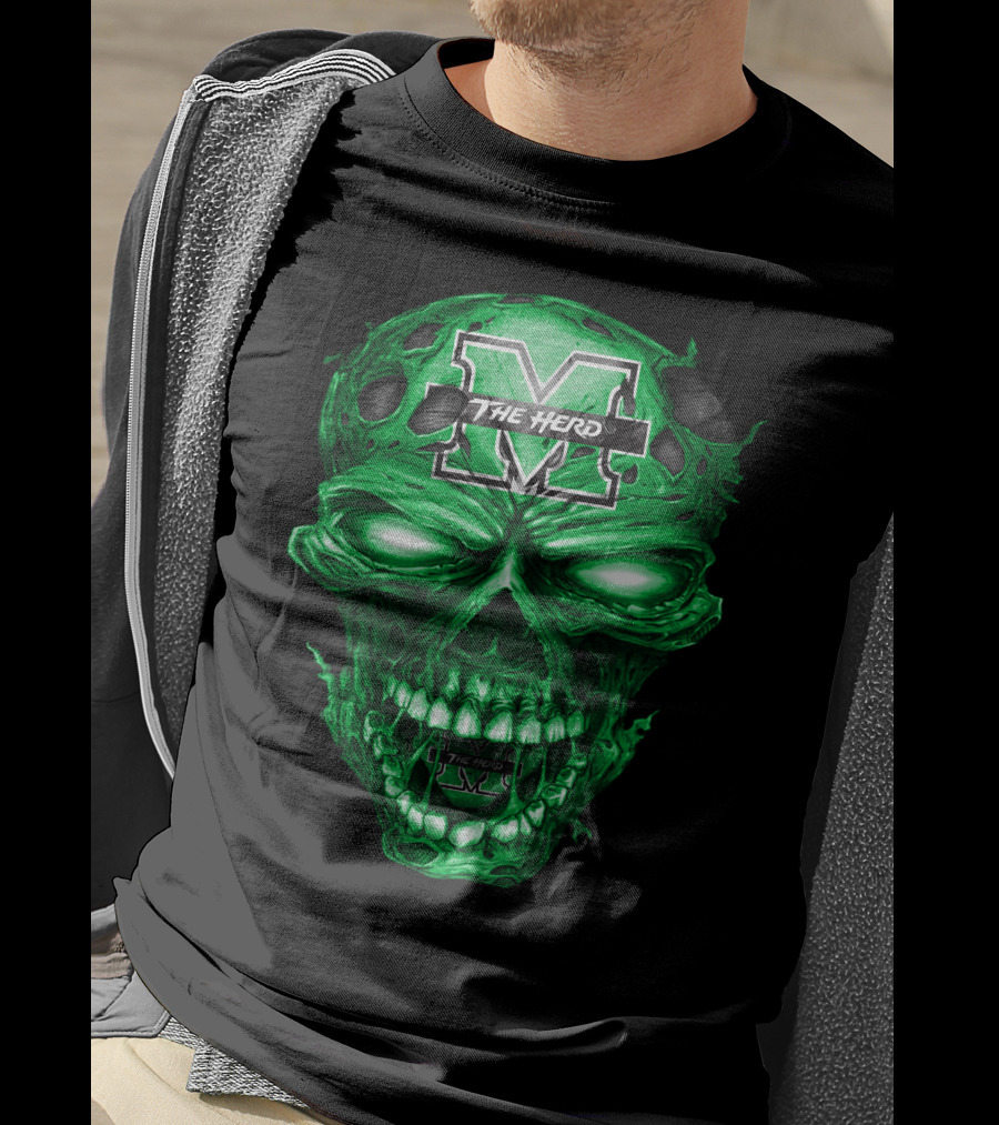 The Herd M Skull Marshall Thundering Herd T-Shirt