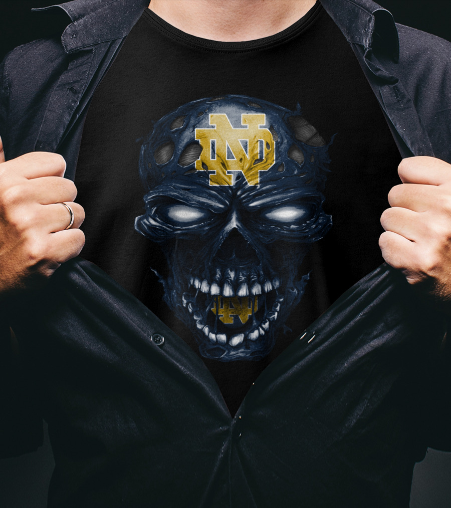 Notre Dame Fighting Irish Nd Skull T-Shirt
