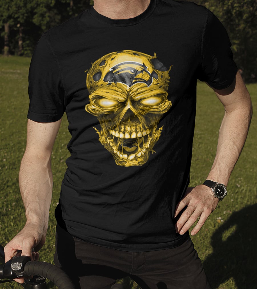 Southern Mississippi Golden Eagles Skull T-Shirt