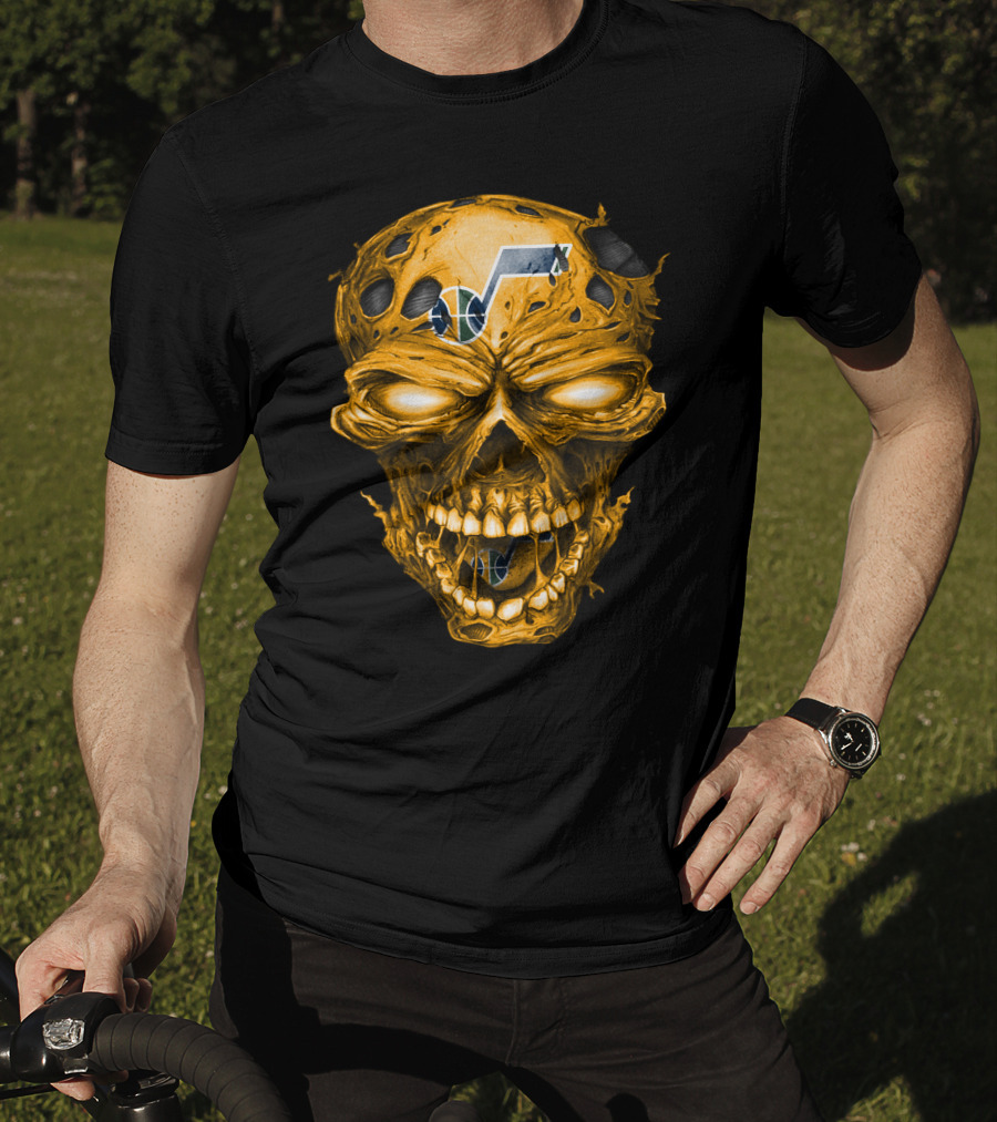 Utah Jazz Skull Logo T-Shirt