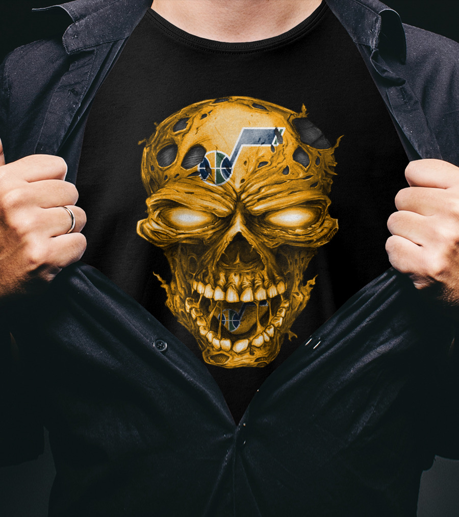 Utah Jazz Skull Logo T-Shirt