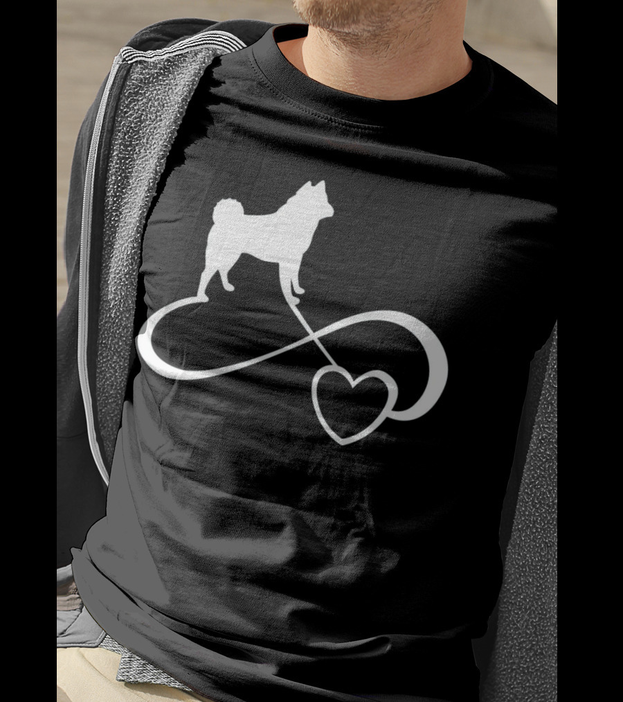Akita Dog Lover Infinite Heart Breed Endless Love T-Shirt