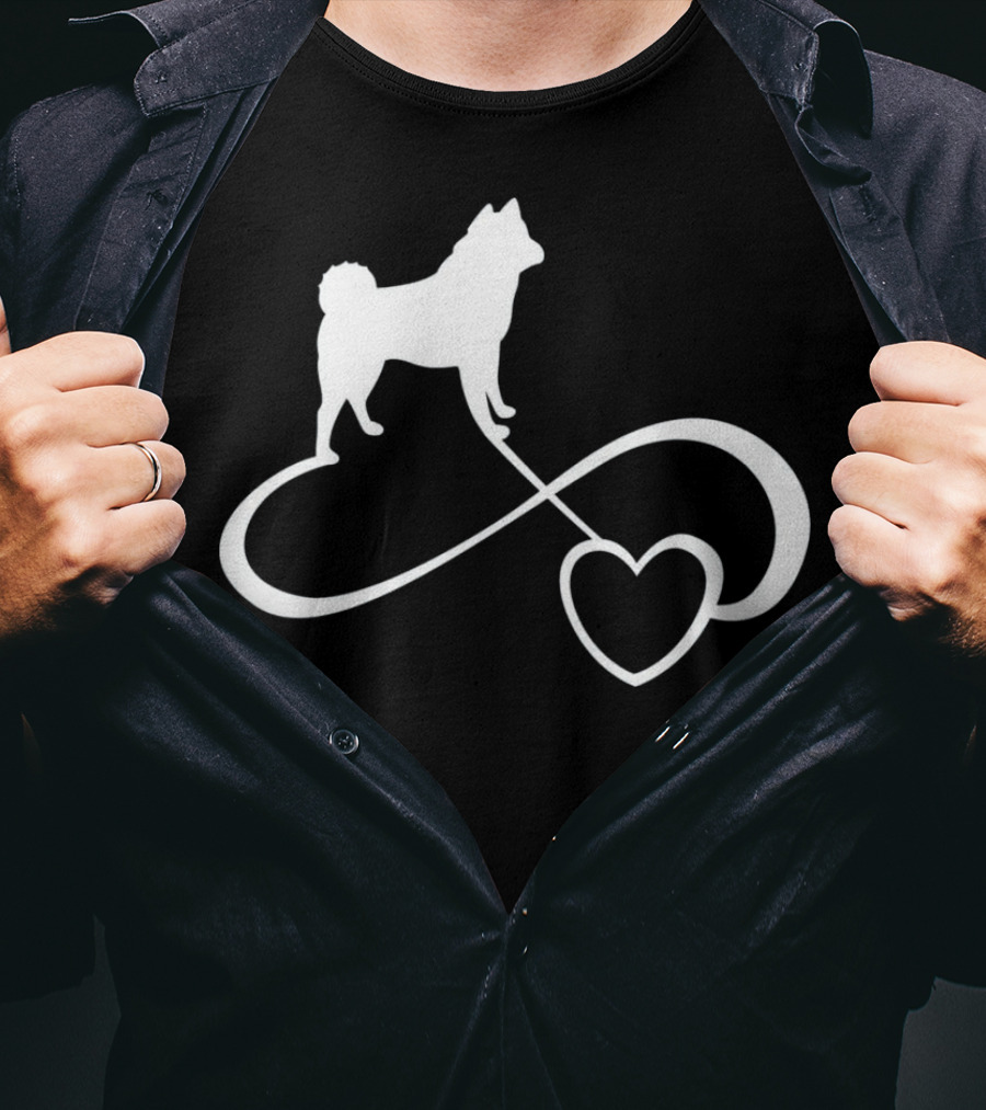 Akita Dog Lover Infinite Heart Breed Endless Love T-Shirt