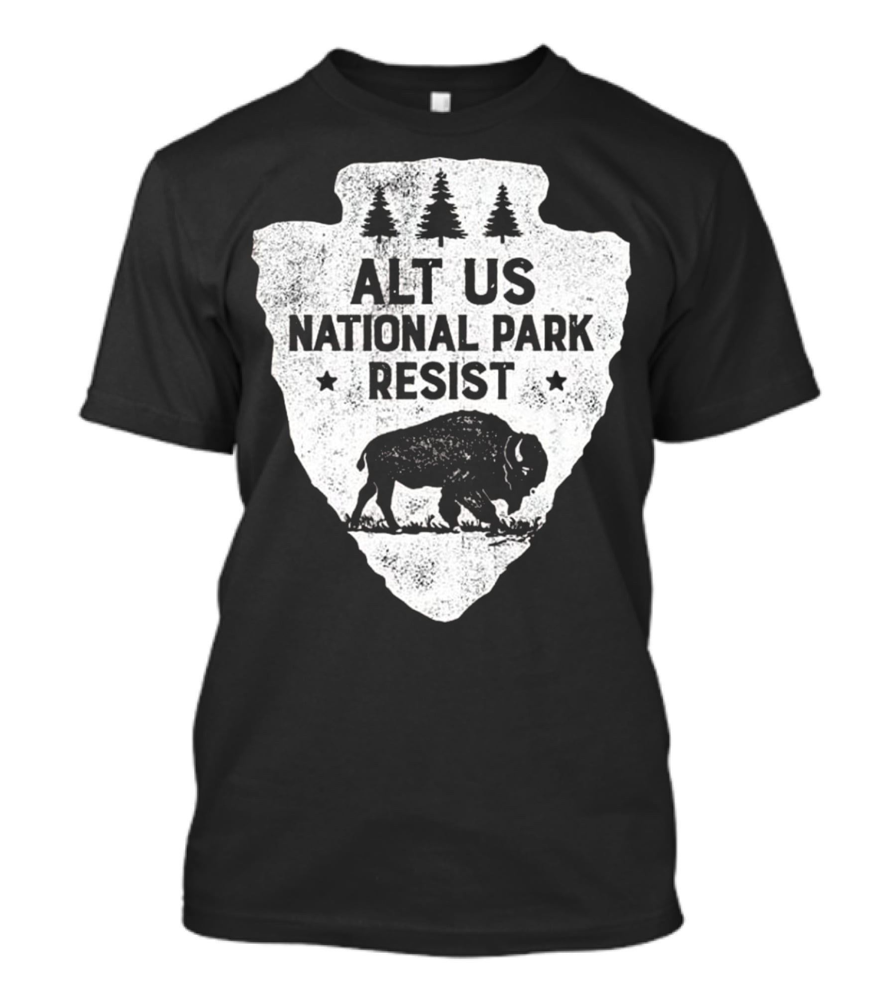 ALT US National Park Resist Bison Arrowhead Emblem T-Shirt