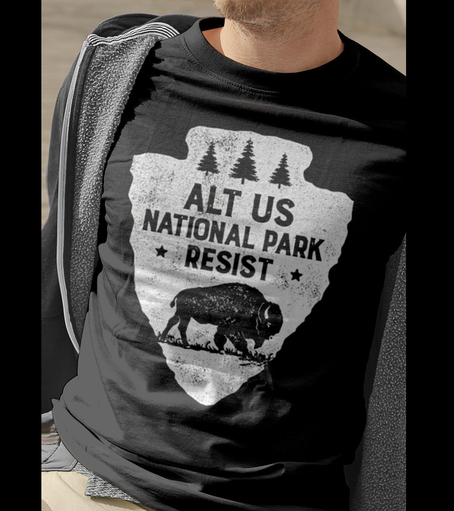 ALT US National Park Resist Bison Arrowhead Emblem T-Shirt