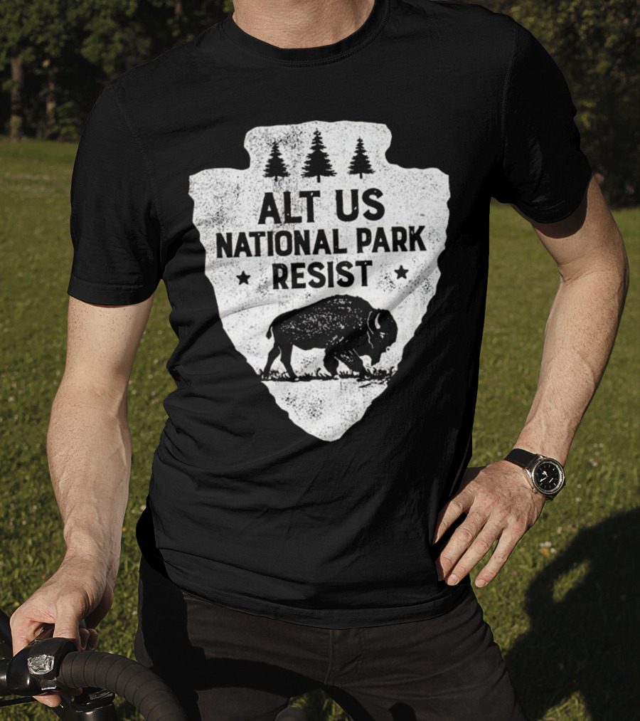 ALT US National Park Resist Bison Arrowhead Emblem T-Shirt