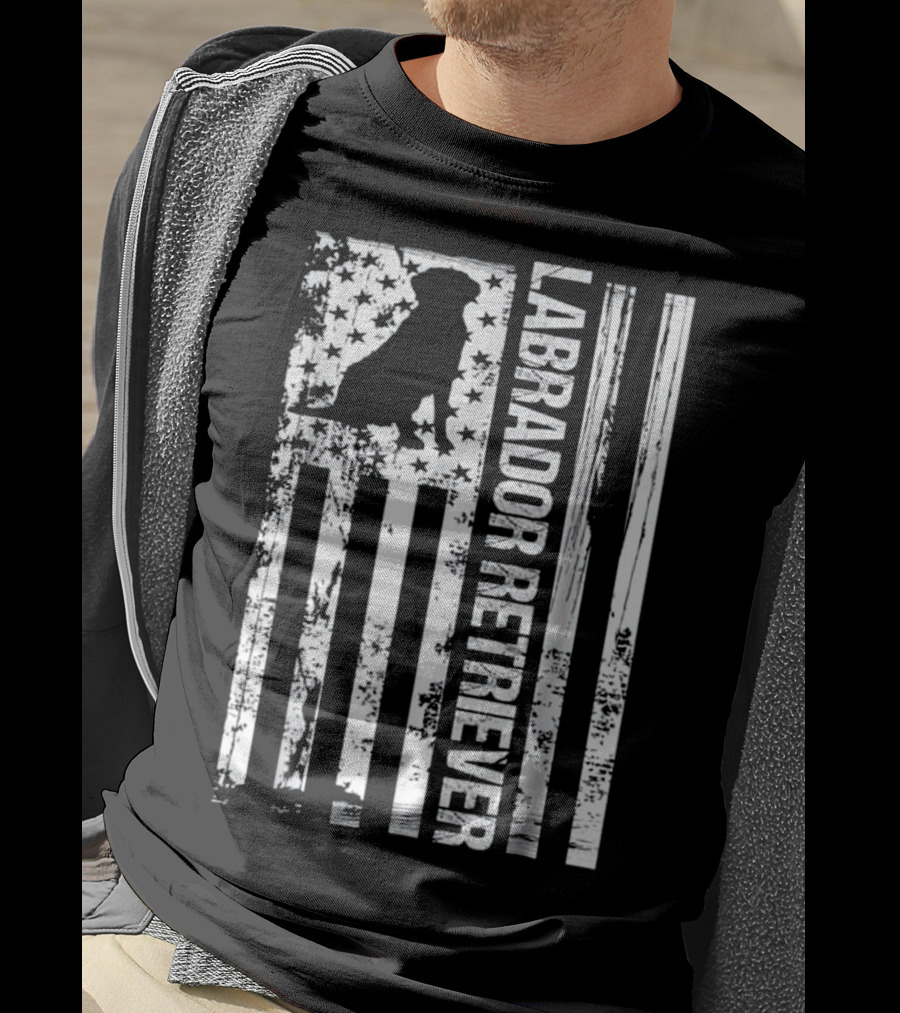 American Labrador Retriever Flag T-Shirt