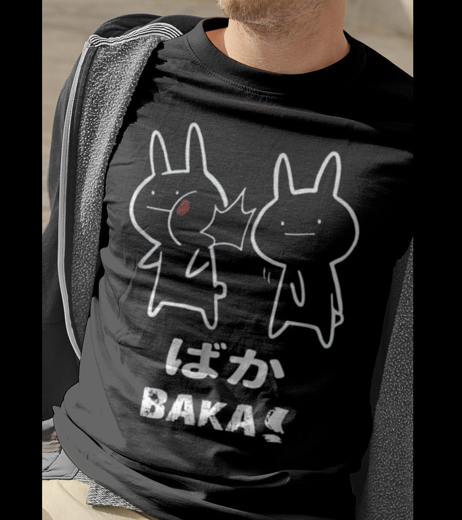 Baka Japanese Anime Rabbit Slap Manga Duo T-Shirt