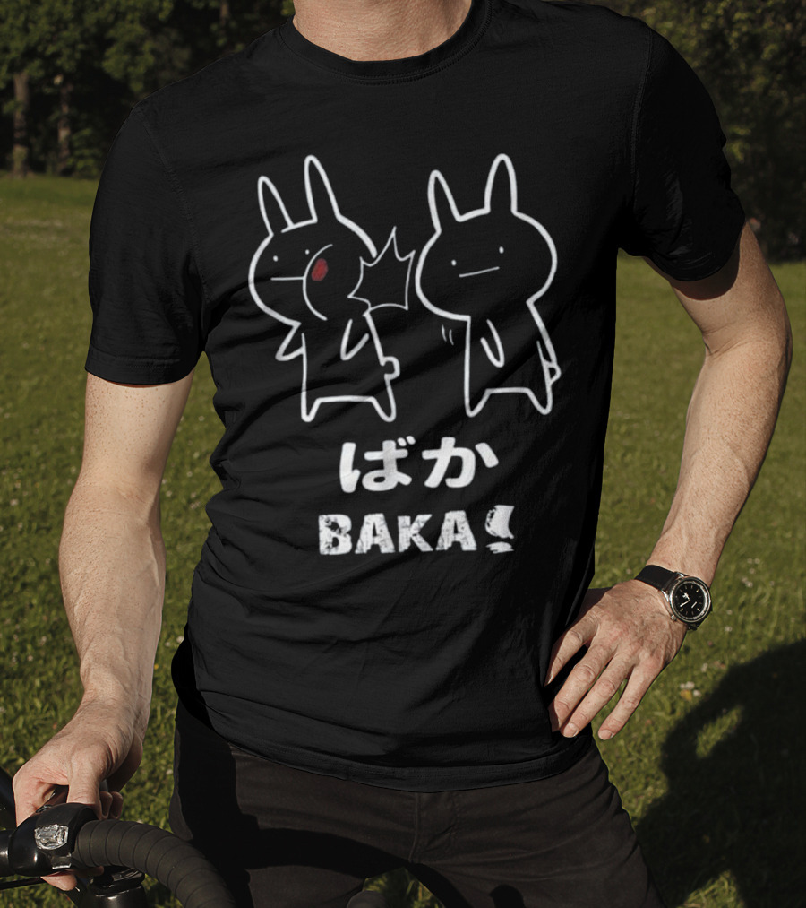 Baka Japanese Anime Rabbit Slap Manga Duo T-Shirt