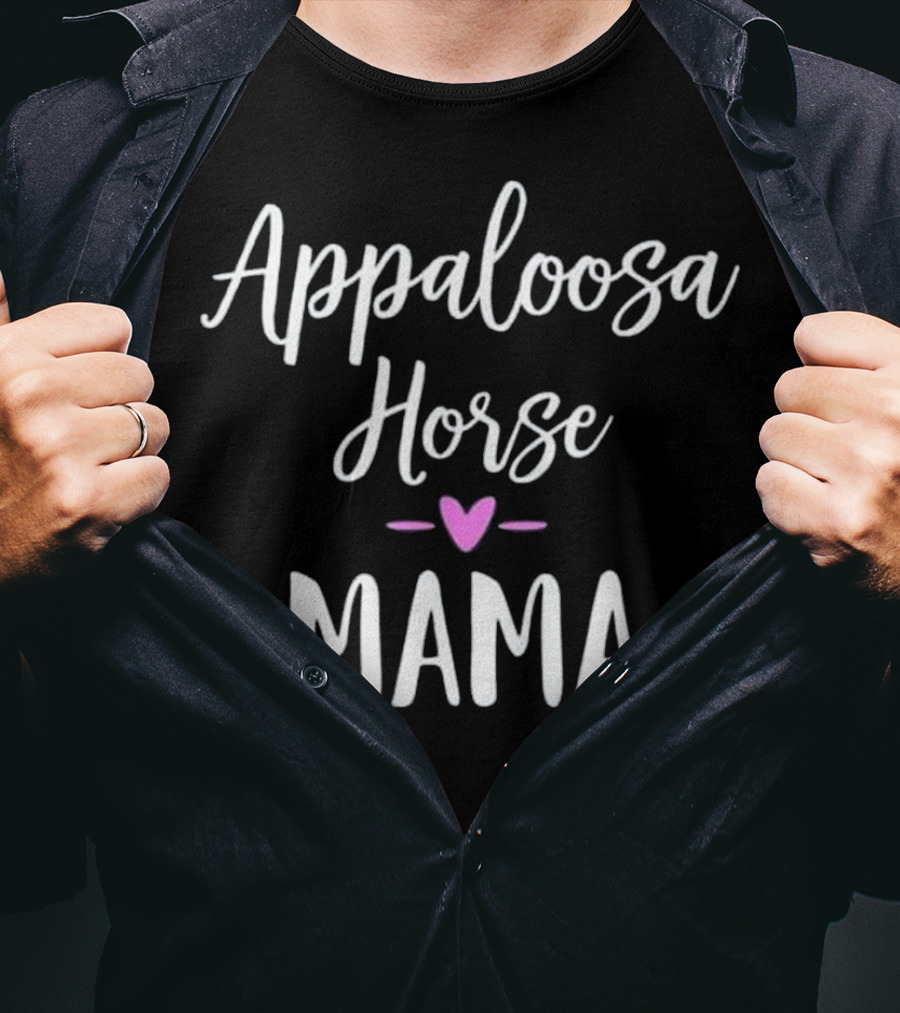 Appaloosa Horse Mama Heart Love T-Shirt