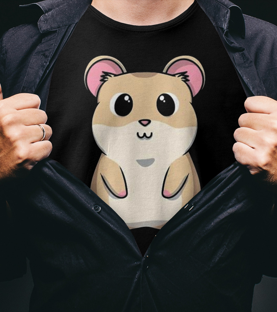 Baby Hamster Cute And Cuddly Rodent Pet Anim Kawaii T-Shirt