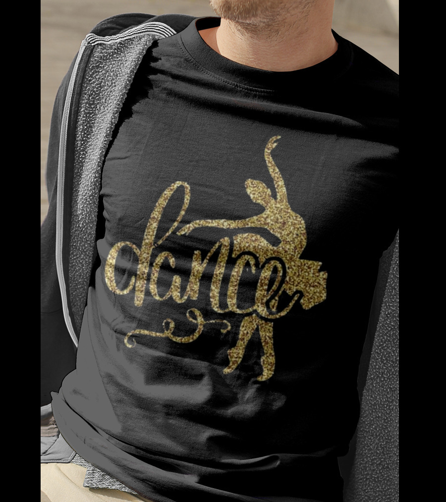 Gold Ballerina Dance Ballet T-Shirt