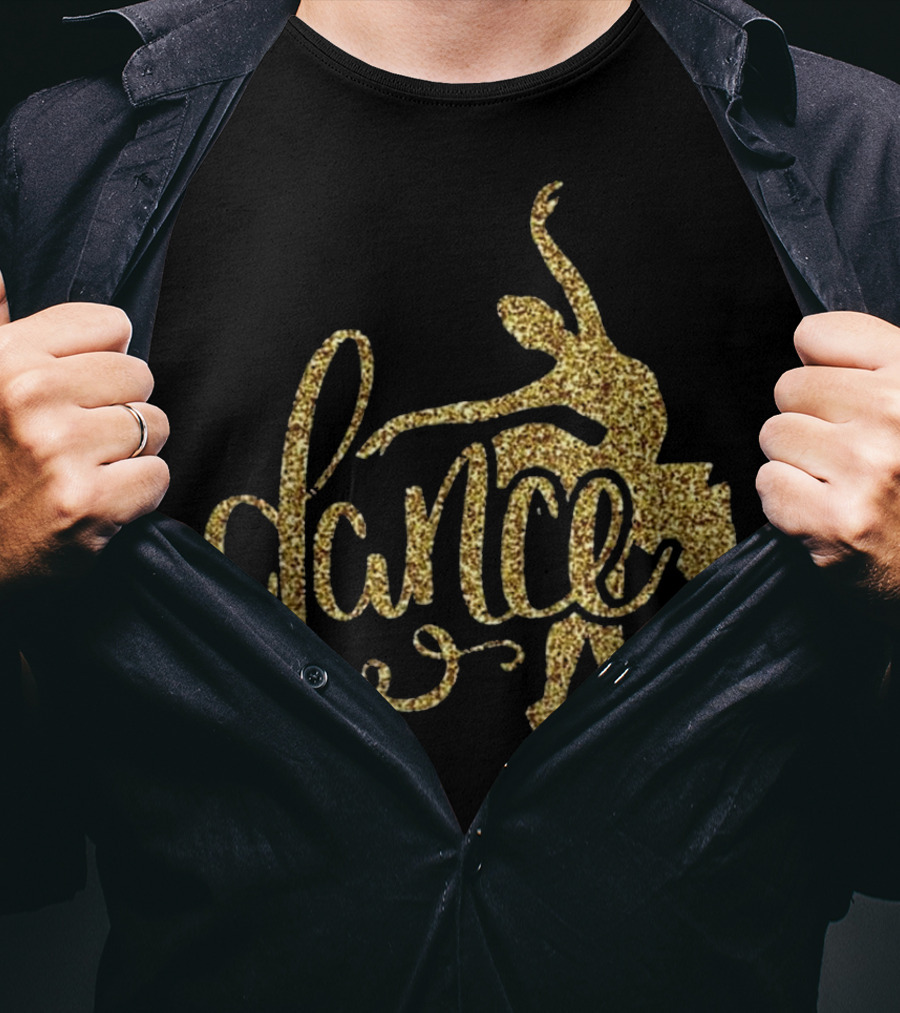 Gold Ballerina Dance Ballet T-Shirt