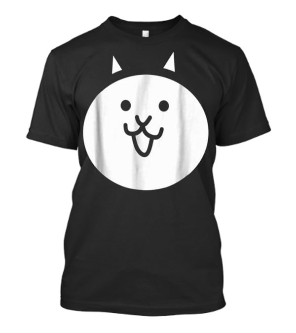 Battle Cat Meme Face Icon Cute Minimalist Circle T-Shirt
