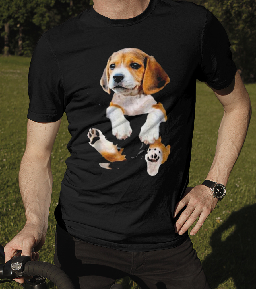 Beagle In Big Pocket T-Shirt
