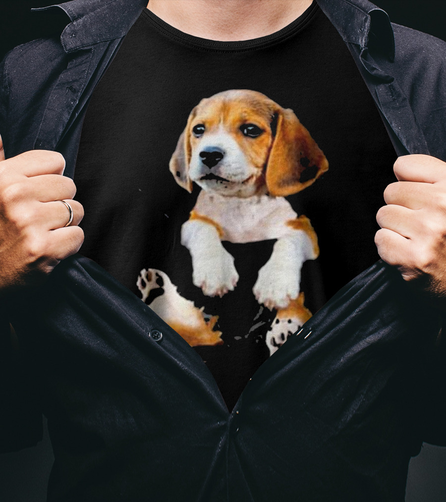 Beagle In Big Pocket T-Shirt
