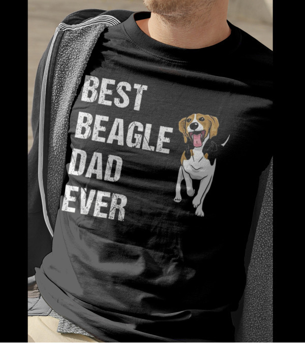 Best Beagle Dad Ever Funny Beagle Dog T-Shirt