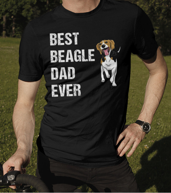 Best Beagle Dad Ever Funny Beagle Dog T-Shirt