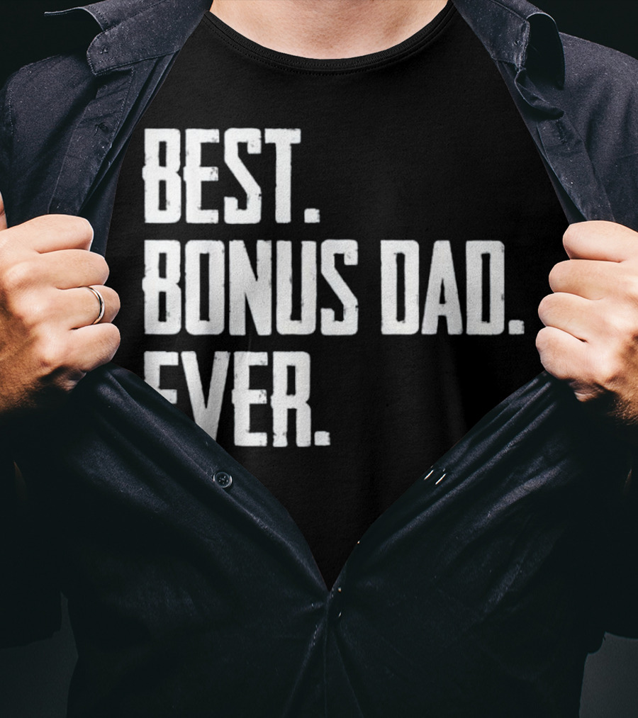 Best Bonus Dad Ever Funny Electrician T-Shirt