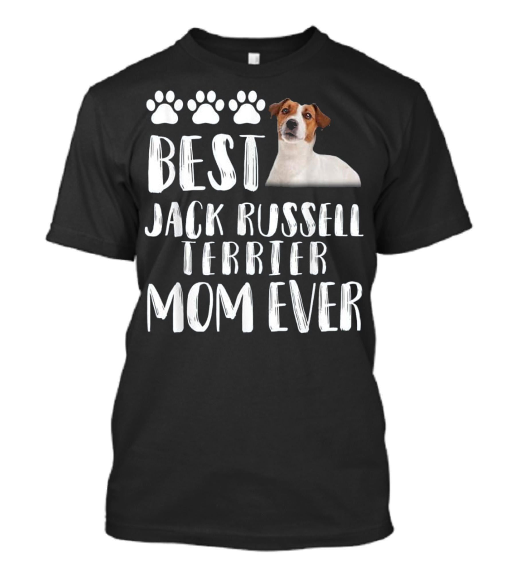Best Jack Russell Terrier Mom Ever Paw Prints Dog T-Shirt