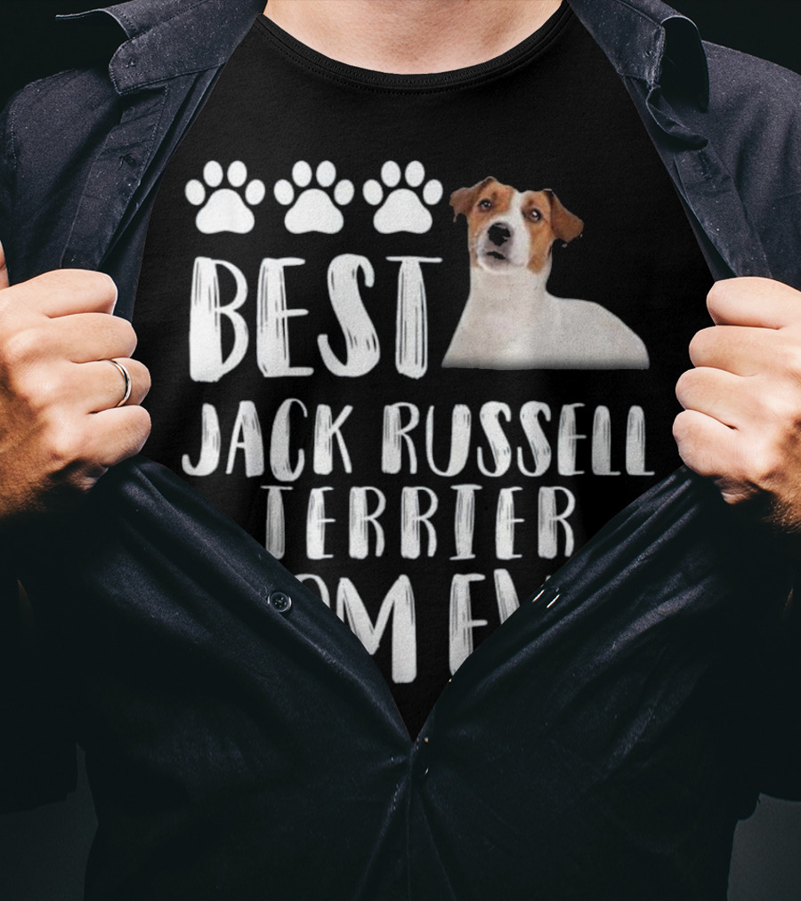 Best Jack Russell Terrier Mom Ever Paw Prints Dog T-Shirt