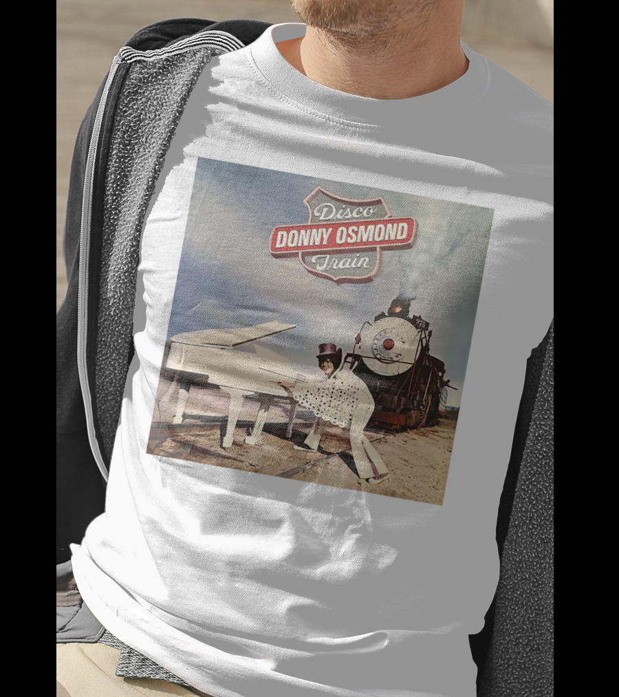 Donny Osmond Disco Train Piano And Steam Engine Scene T-Shirt