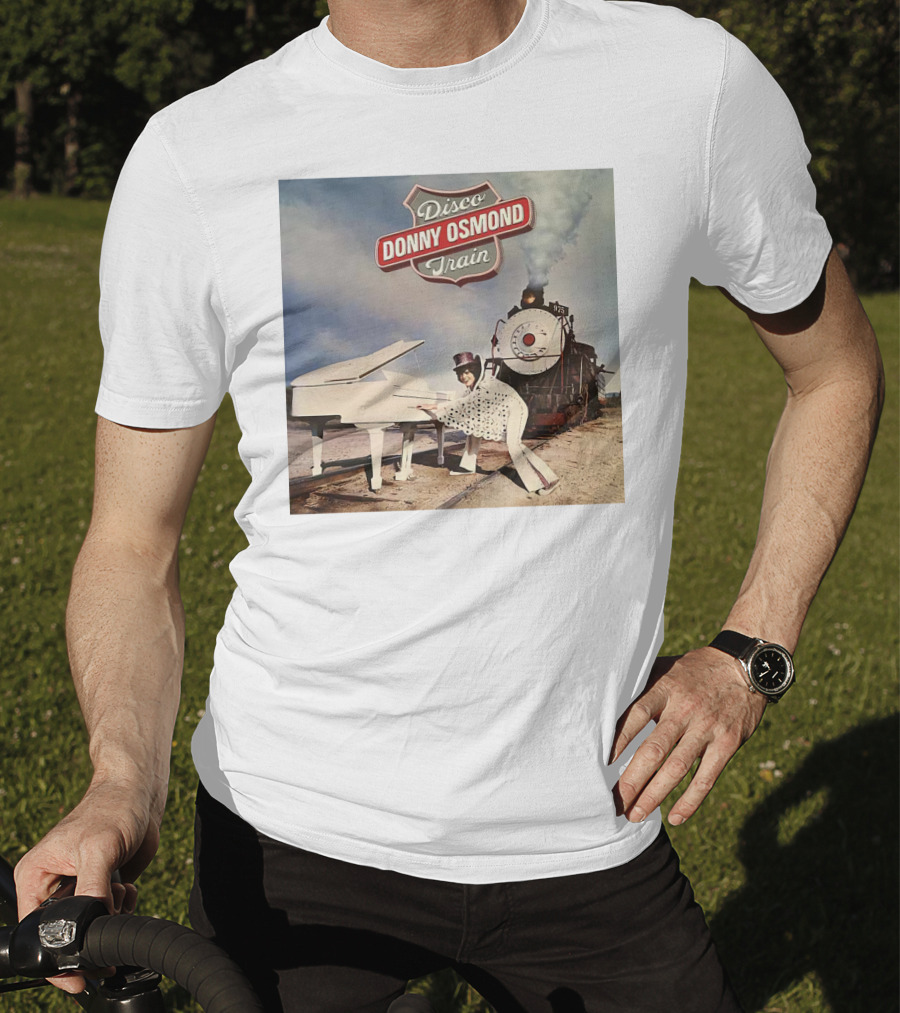 Donny Osmond Disco Train Piano And Steam Engine Scene T-Shirt