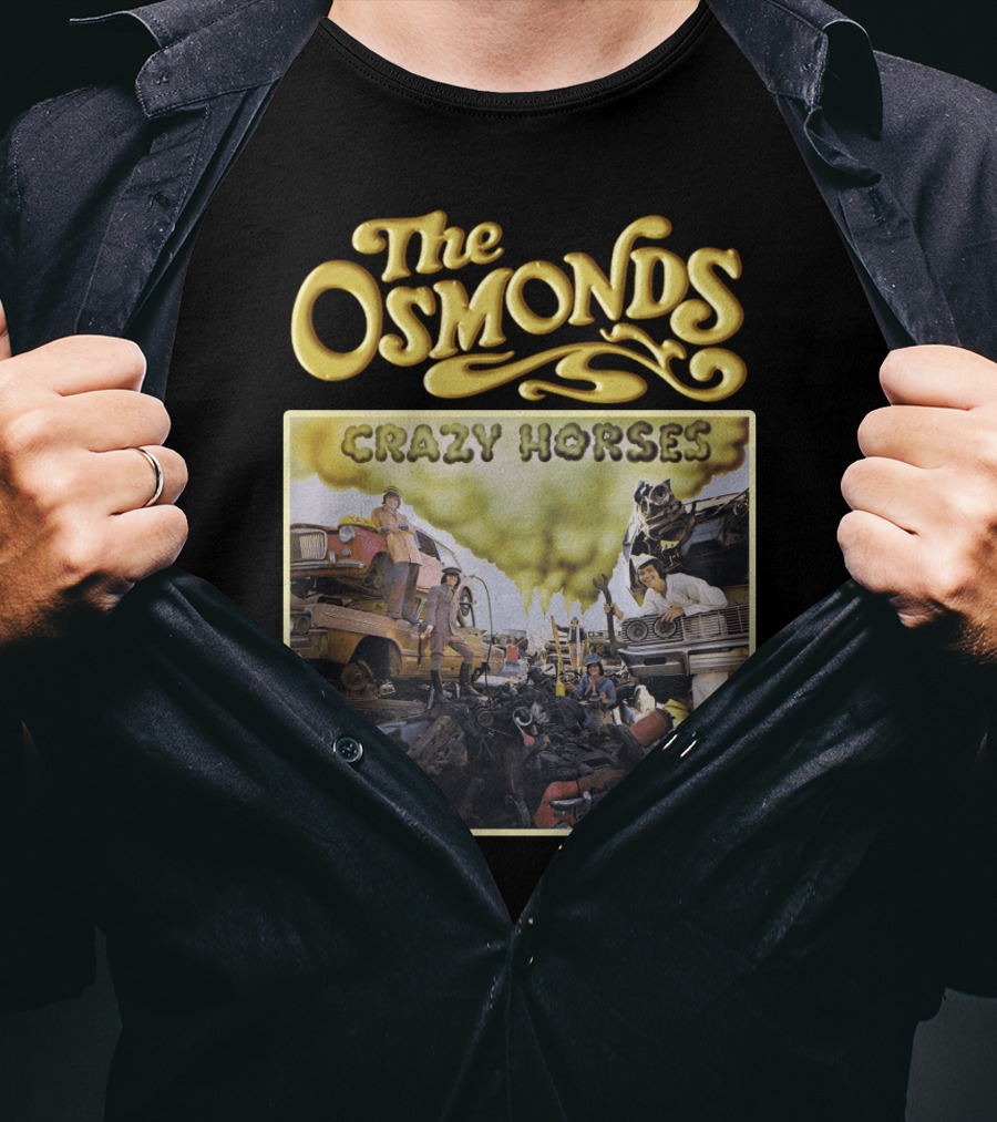 The Osmonds Crazy Horses Album Cover T-Shirt