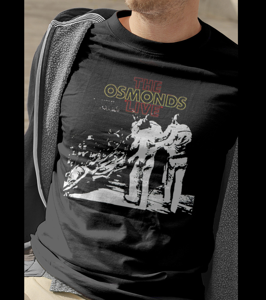 The Osmonds Live Concert Illustration With Performing Group On Stage T-Shirt