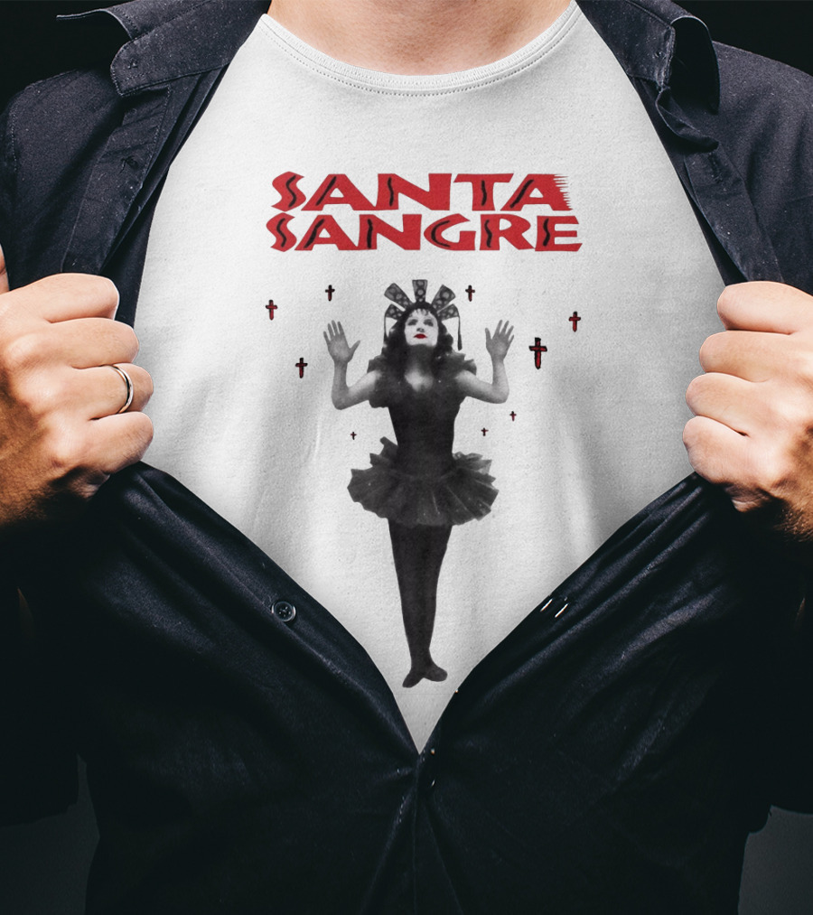 Santa Sangre Gothic Performance With Crosses T-Shirt