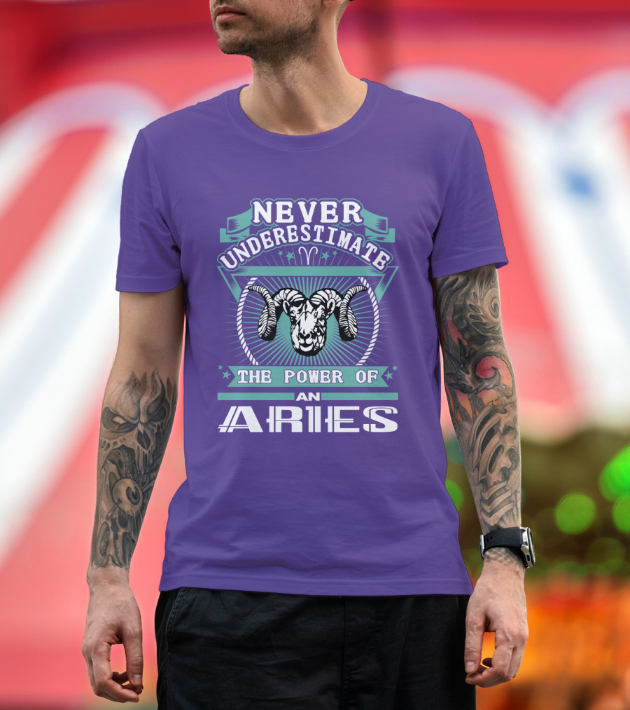 Never Underestimate the Power of an Aries T-Shirt
